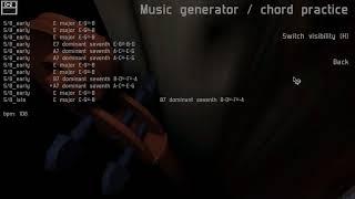 Procedural Music Generator - 3 blues progressions work in progress