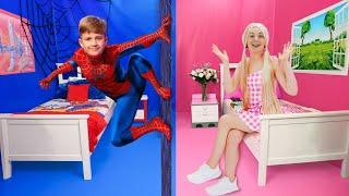 Casa Barbie VS Casa Spiderman