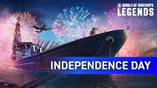 Celebrate with US  Independence Day Event in World of Warships Legends