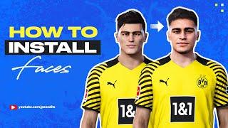HOW TO INSTALL PES 2021 - 2020 FACES SIDER  CPK PC