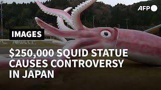 Covid grant pays for $250000 giant squid statue in Japan  AFP