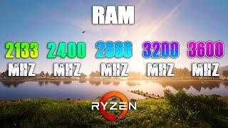 2133MHz vs 2400MHz vs 2666MHz vs 3200MHz vs 3600MHz RAM on Ryzen