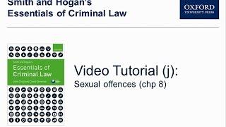 Sexual offences chp 8 - Smith and Hogan’s Essentials of Criminal law