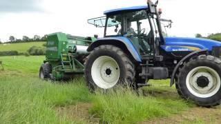 New Holland TM140 with McHale F550 baler