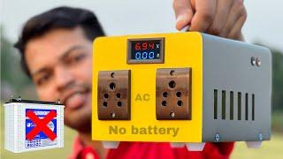 How To Make Solar Inverter without Battery  life Time Free Energy