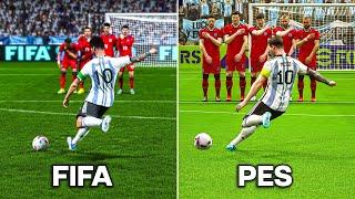 LIONEL MESSI Free Kicks  FIFA vs PES 2006-2023