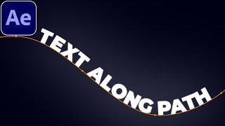 Text Along Path Tutorial in After Effects  Text On Path