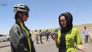 مسابقه جالب و دیدنی بایسکل رانی دختران افغانستان در بامیان