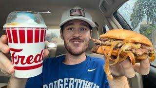 Freddy’s Prime Steakburger and Reese’s Caramel Peanut Butter Concrete