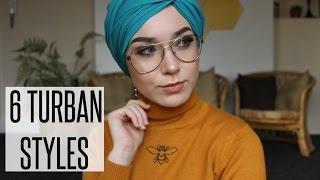 6 TURBAN STYLES with Chiffon Scarves   NABIILABEE