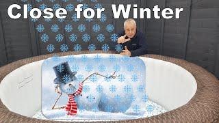 How to Close a Hot Tub for Winter Outdoors  with Lay Z Spa St Moritz