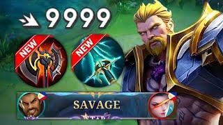 WTF DAMAGE NEW ROGER BEST BUILD AND EMBLEM IS 100% BROKEN MUST TRY  MLBB