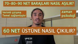 60 Net Üstüne Nasıl Çıkılır? 70 80 90 Barajları Nasıl Aşılır? DOĞRU ÇALIŞMA #yks #yks2023 #tyt