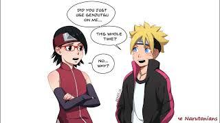 Roasted  Pickup Line  Uchiha Curry  Boruto x Sarada Comics