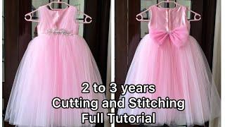 How to Sew a Princess Dress for Toddlers  Step-by-Step Tutorial  DIY Princess Dress for 2-3 Year