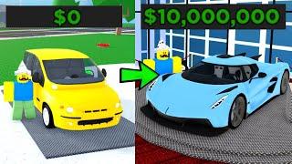 Buying The Best Car For 10 Million Dollars - Car Dealership Tycoon Roblox