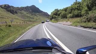 Two F15s Low Pass While Driving to Mach Loop