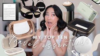 MY TOP TEN TRAVEL MUST HAVES  travel essentials for flights & trips I NEVER leave without