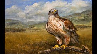 Mastering Wildlife Techniques Acrylic Painting Of A Hawk part 3