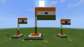 Independence Day special video  I made a 3 flags in minecraft  AHBS Gamerz