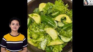 Salad for Weight Loss  Kale Avocado Salad  Low Carb Vegan Salad  Salad Greens Recipe
