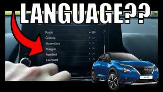 New Nissan Juke Language Settings
