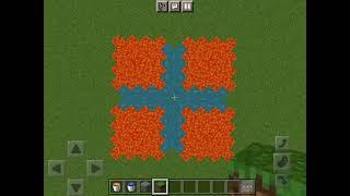 How to make water and lava touch and not turn to stone or obsidian in Minecraft￼