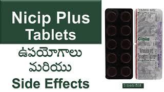 Nicip Plus Tablet Uses and Side Effects in Telugu  Nimesulide  & Paracetamol
