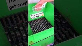 The sound when it gets crushed is...  #satisfying #shreddermachine #asmr #experiment