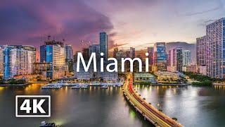 Miami 4K  Travel with Calm Music
