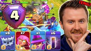 RANK 4 GLOBAL uses MASS YETI and SUPER ARCHERS with BATS Clash of Clans