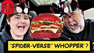 NEW BK Spider-Verse Whopper and Spider-Verse Sundae Review  Across The Spider-Verse Collab