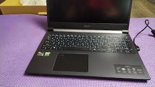 Acer Aspire 7 A715-42G-R7BK NH.QE5EU.00L. Распаковка. Быстрый обзор.