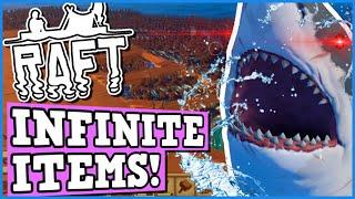 RAFT Is A Perfectly Balanced Survival Game With No Exploits - Breaking the Shark With Infinite Items