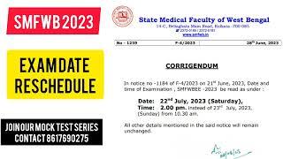 smfwb exam date reschedule #smfwb2023