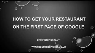 How To Get Your Restaurant On The First Page Of Google