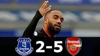 Arsenal vs Everton 5-2 Highlights & Goals - 22 October 2017