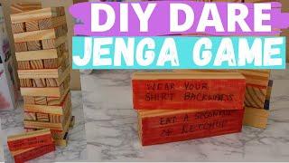 DIY DARE TUMBLING TOWER JENGA GAME