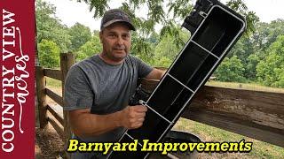 Making changes to the Barnyard so it works better with cows and sheep