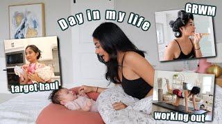 DAY IN MY LIFE AS A MOM working out shopping grwmetc