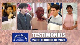 Testimonios 24 de febrero de 2023 - Iglesia de Dios Ministerial de Jesucristo Internacional