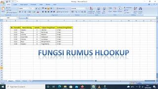 Rumus Hlookup Excel Contoh dan Cara Menggunakan Fungsi Hlookup Pada Excel #tutorialexcel