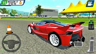 Kırmızı Yarış Arabası Park Etme Oyunu  Parking Masters Supercar Driver - Android Gameplay