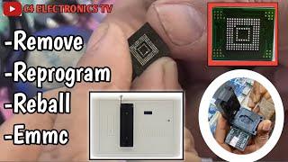 How to remove reprogram reball emmc   Rt809h programmer #how  #howtorepair  #smart  #logo