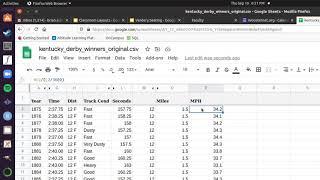 How to Calculate Horse Speed Furlong to Mile Second to Hour - Google Sheets Tutorial