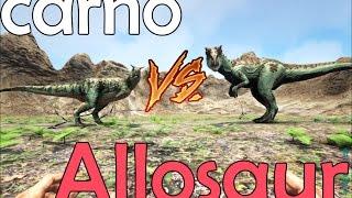 Битва в АРК  Карно против Аллозавра Carno vs Allosaur