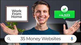 35 Easy Websites To Make Money Online Work From Home Jobs