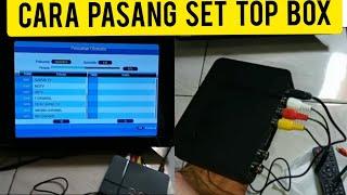 CARA MEMASANG SET TOP BOX  TV DIGITAL  TV LED