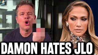 J Lo FURIOUS At Matt Damon for Siding With Ben Affleck?