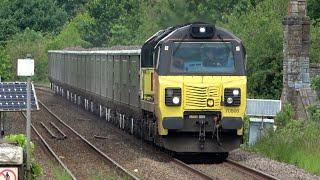 Heavy freight on the Settle & Carlisle line - 2 hours at Settle Station  30 May 24